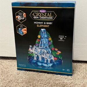 RoseArt Crystal Gem Creations Mommy & Baby Elephant